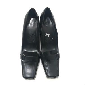 Black Leather Pumps Size 13M